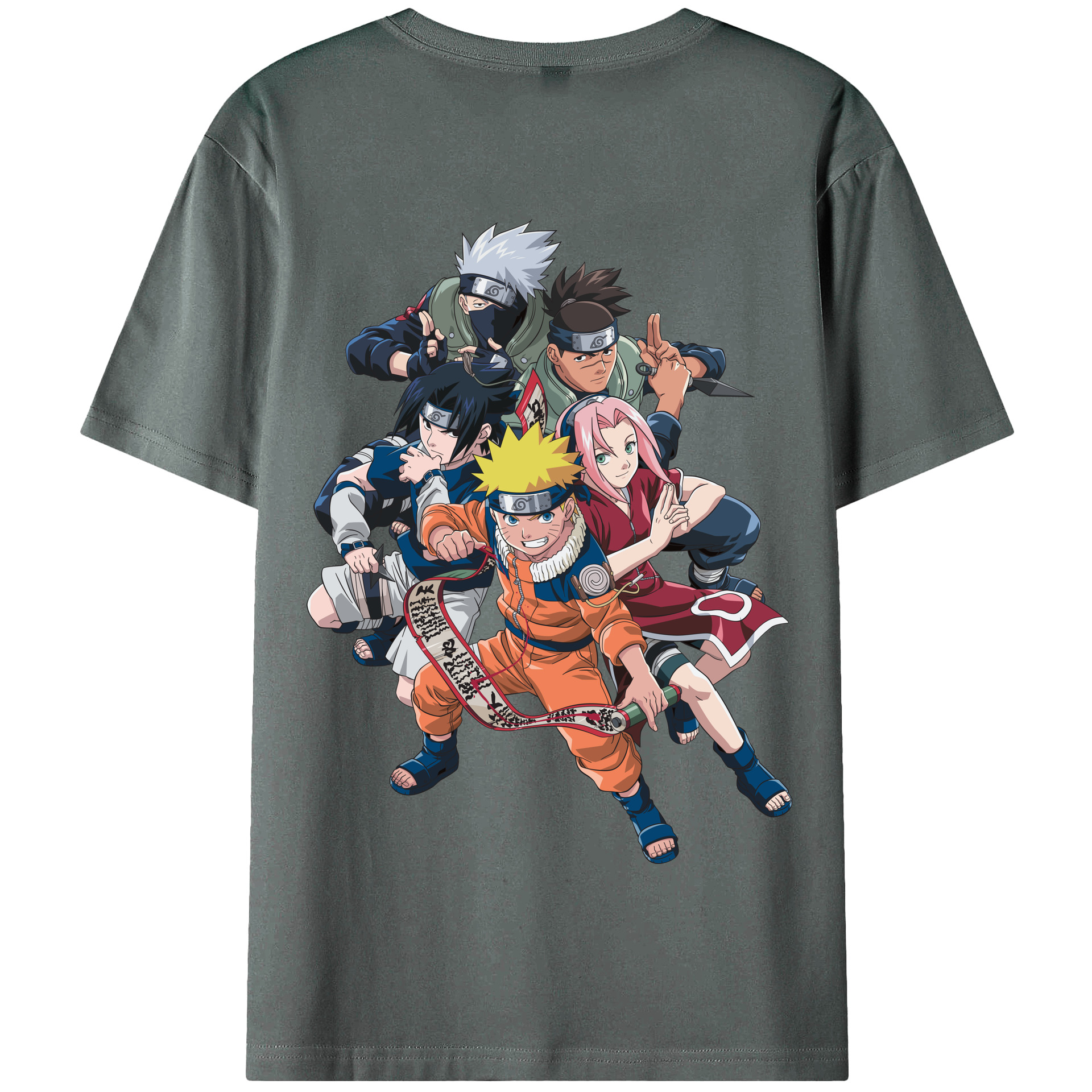 （画像用） NARUTO -ナルト- うずまき ナルト Uzumaki Naruto 綿100％半袖Tシャツ（背面プリント）